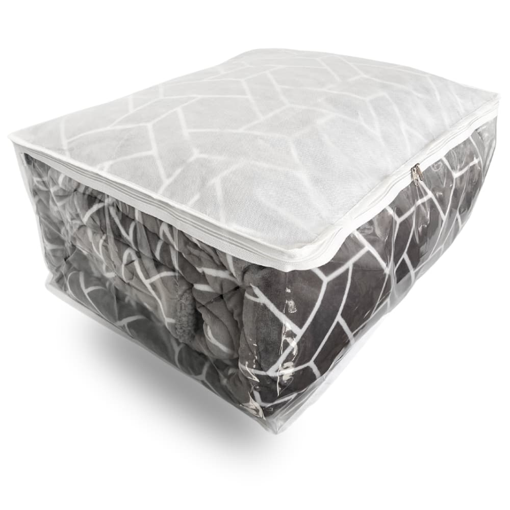 Saco Organizador PVC Tecido repiravel 60x28x50 Para Cobertor, Edredom, cobertores.