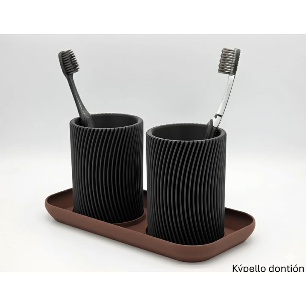 Porta-escovas de dentes e Produtos de higiene - moderno e sofisticado ideal para seu banheiro