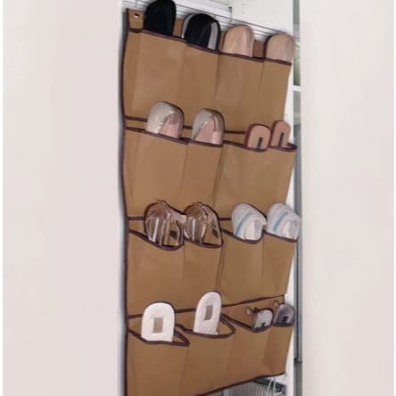 Sapateira Organizadora de Sapatos Flanelado para Porta - Capacidade para 8 Pares