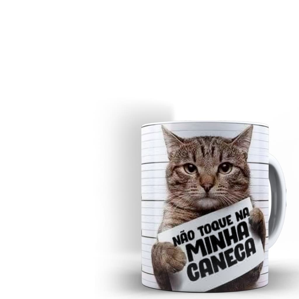 Caneca Divertida Gatinho Não Toque na Minha Caneca