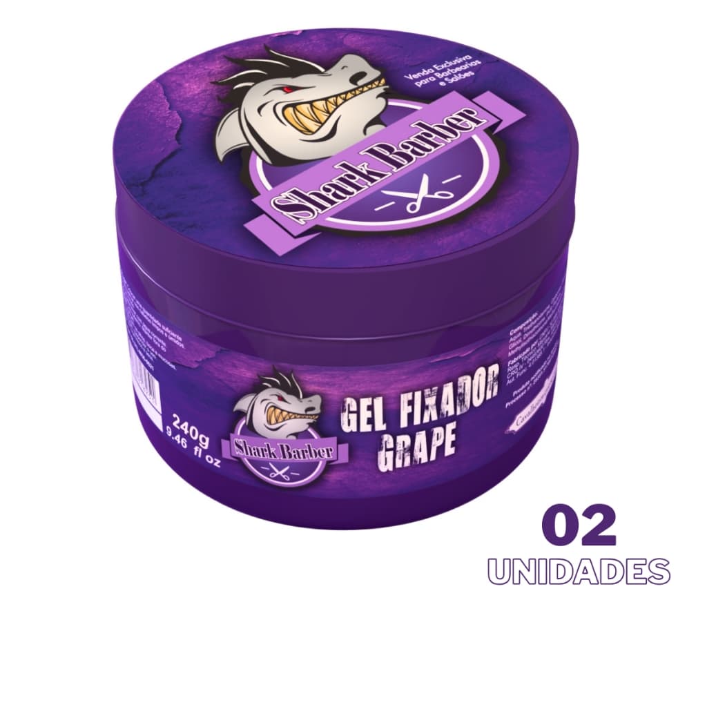 KIT C/2 UN GEL COLA GRAPE SHARK BARBER 240G