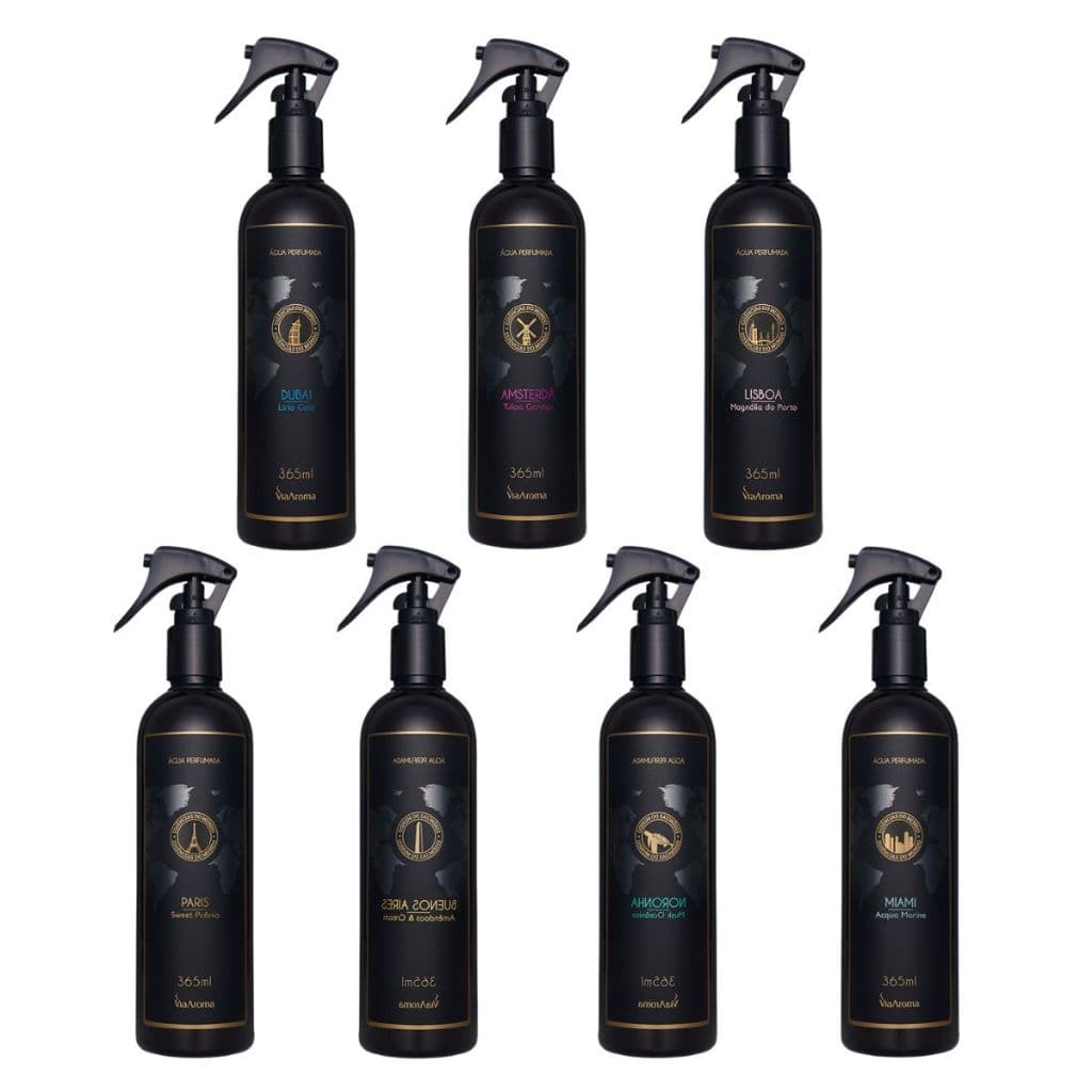 Água Perfumada para Tecidos Via Aroma Linha Mundo 365ml