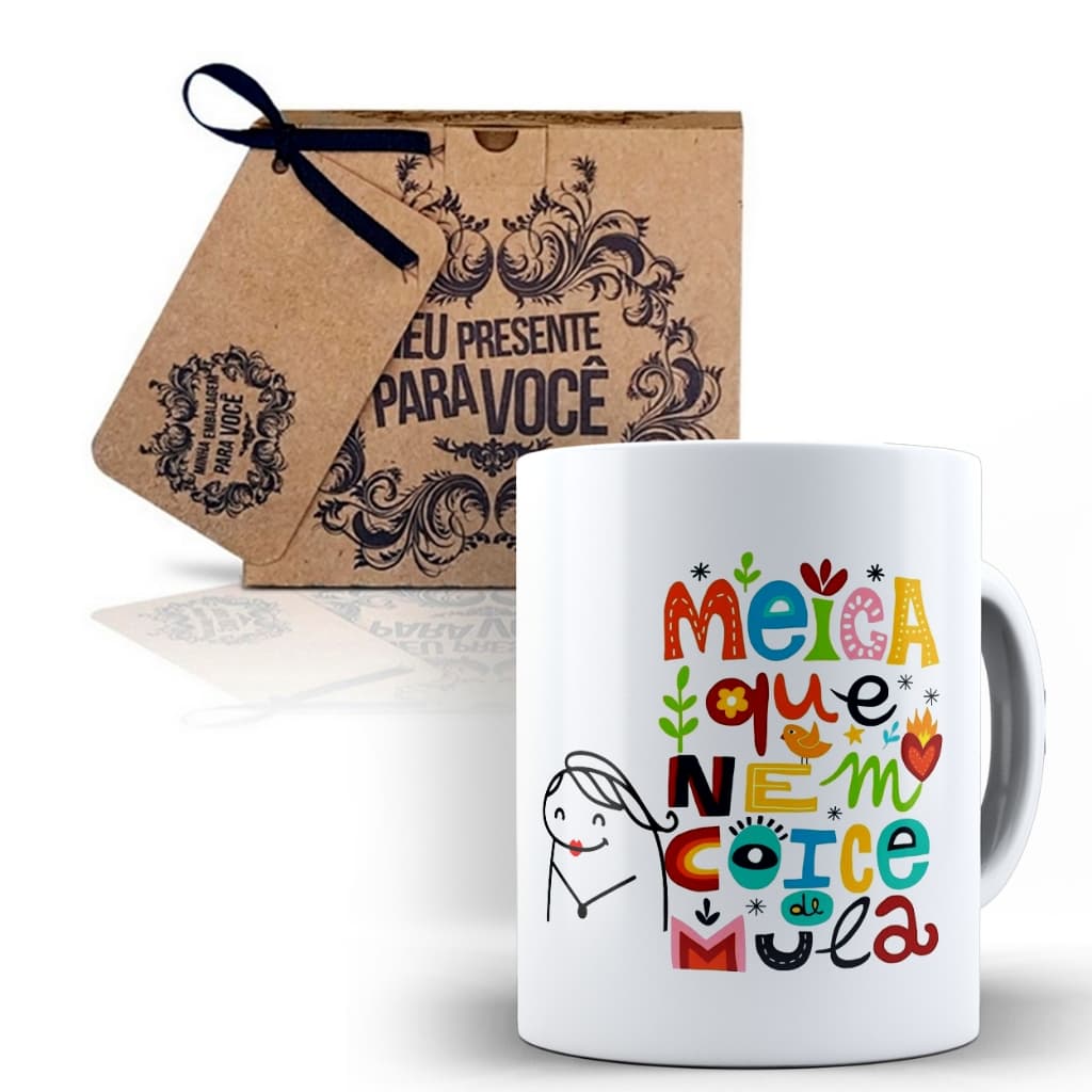 Caneca Divertidada Meiga Como Coice de Mula