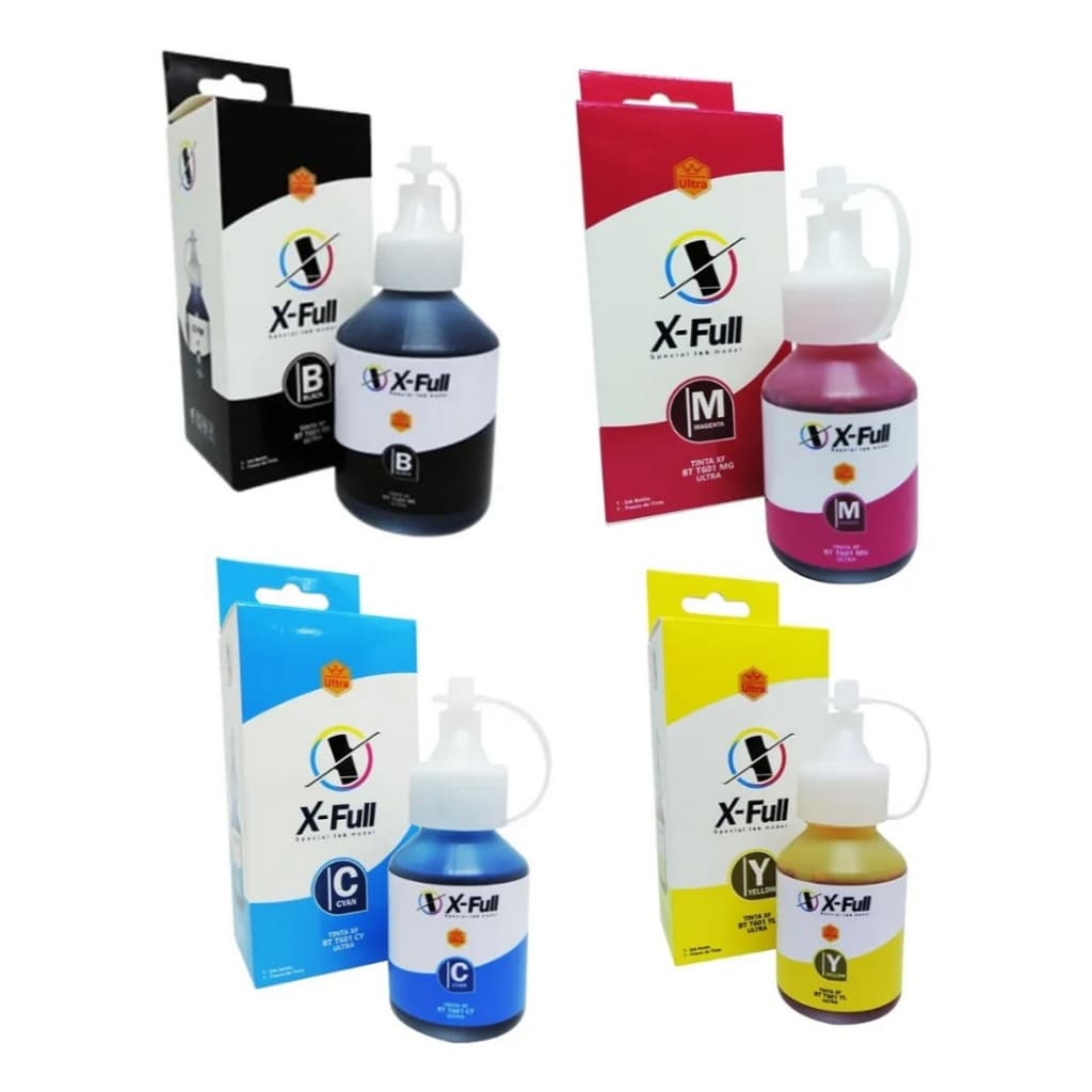 kit 04 tintas compatíveis para brother DCP-T520W, DCP-T710W, DCP-T720DW, DCP-T820DW, MFC-T810W