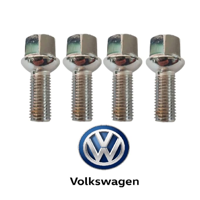 Kit 4 Parafusos de Roda de Ferro – Volkswagen Gol, Passat, Voyage