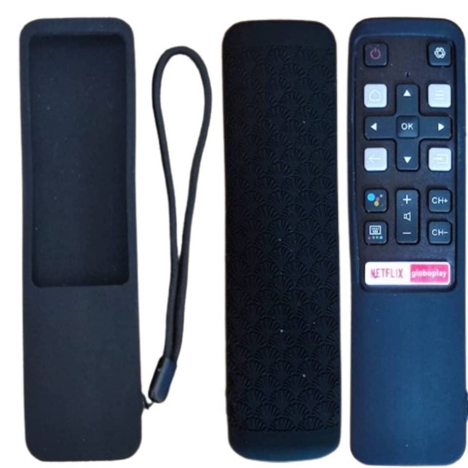 capinha compatível Controle Remoto Tv TCL SEMP 4k Smart Teclas Netflix Globoplay ou MI Stick Xiaomi