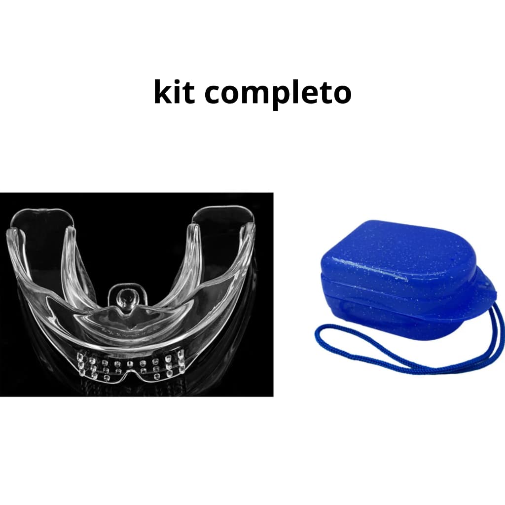 Protetor Bucal Anti Ronco e Apneia com Estojo – Kit Completo Sono Tranquilo Frete Imediato