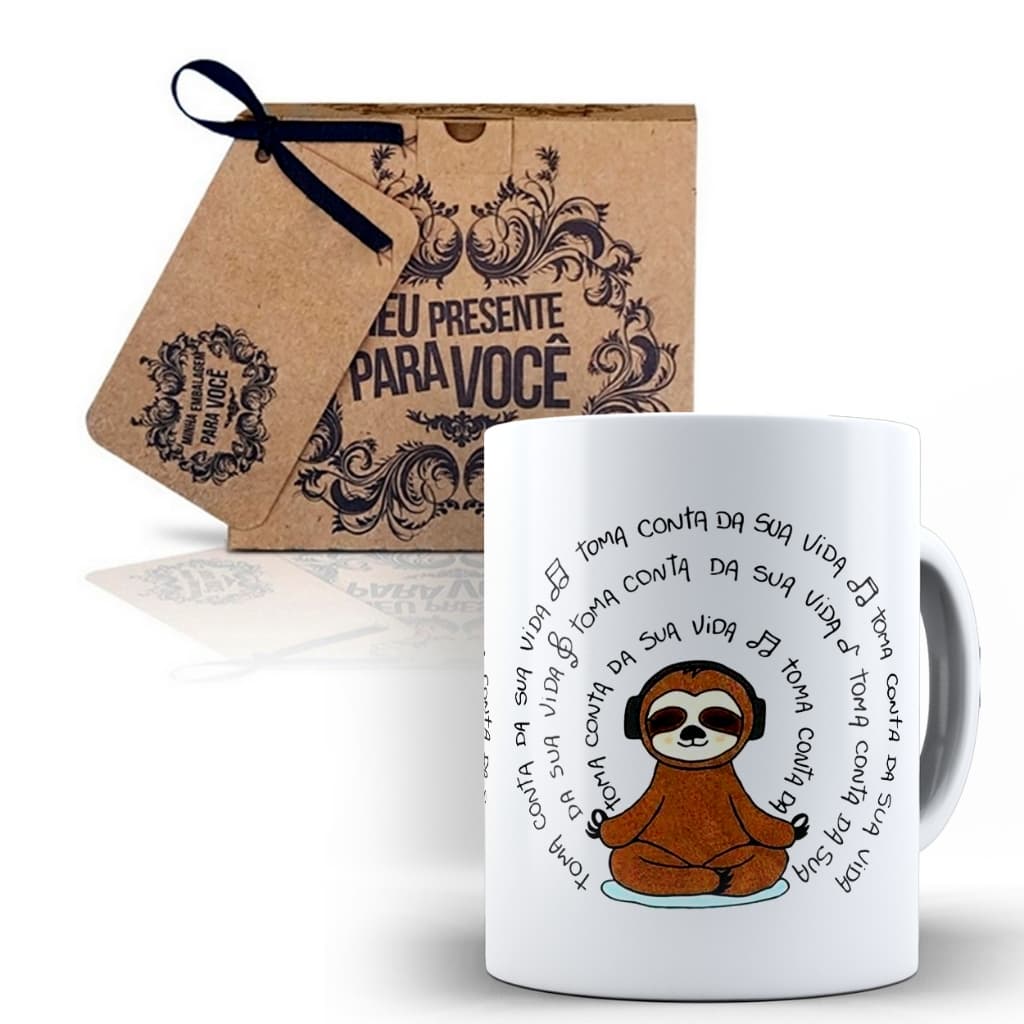 Caneca Bicho Preguiça Toma Conta da Sua Vida
