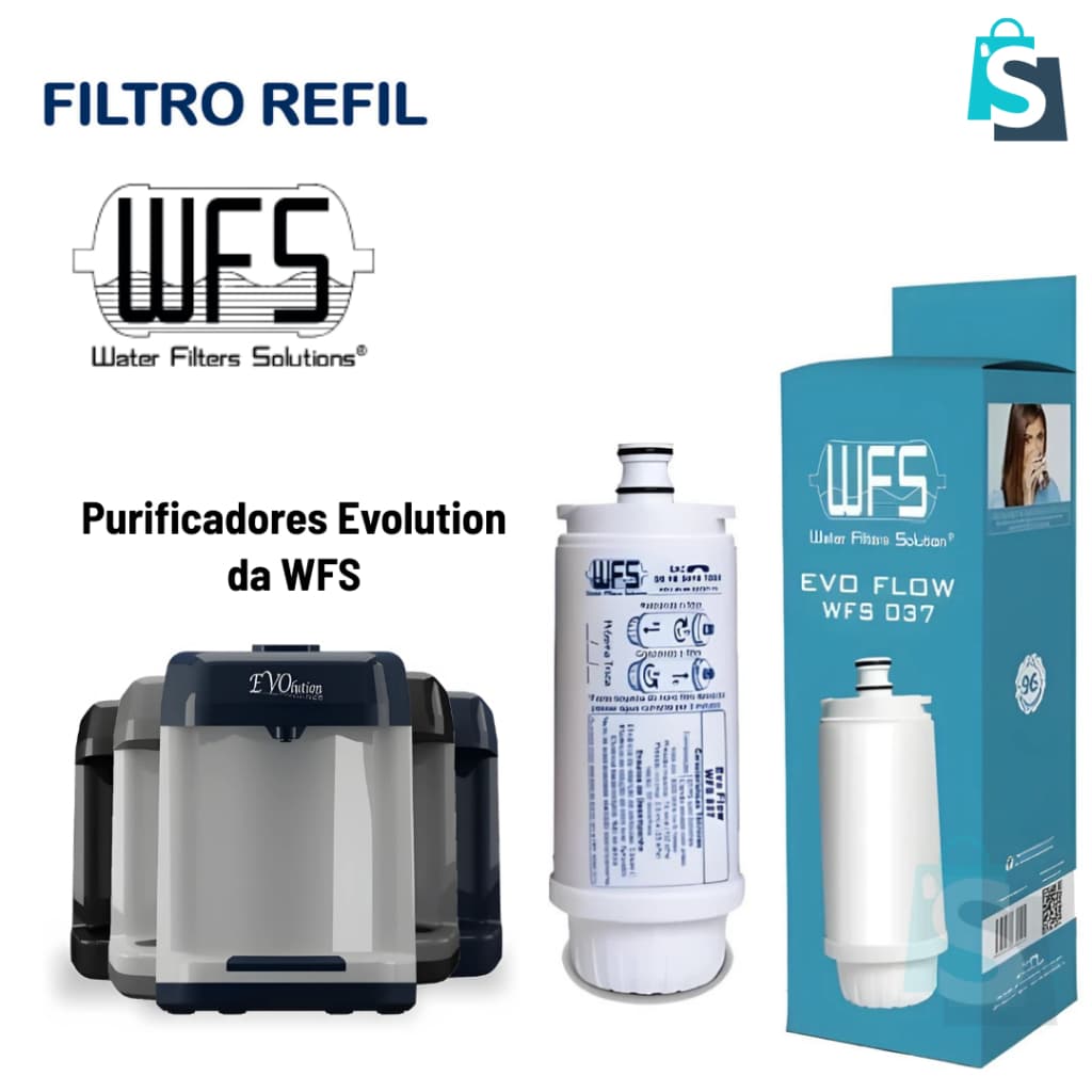 Refil Filtro com Dolomita para purificadores WFS EVOLUTION - WFS037 EVO FLOW