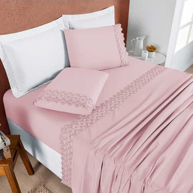 Jogo de Lençol para Cama Solteiro , Casal Padrão, Queen, King 200 fios ENVIO IMEDIATO