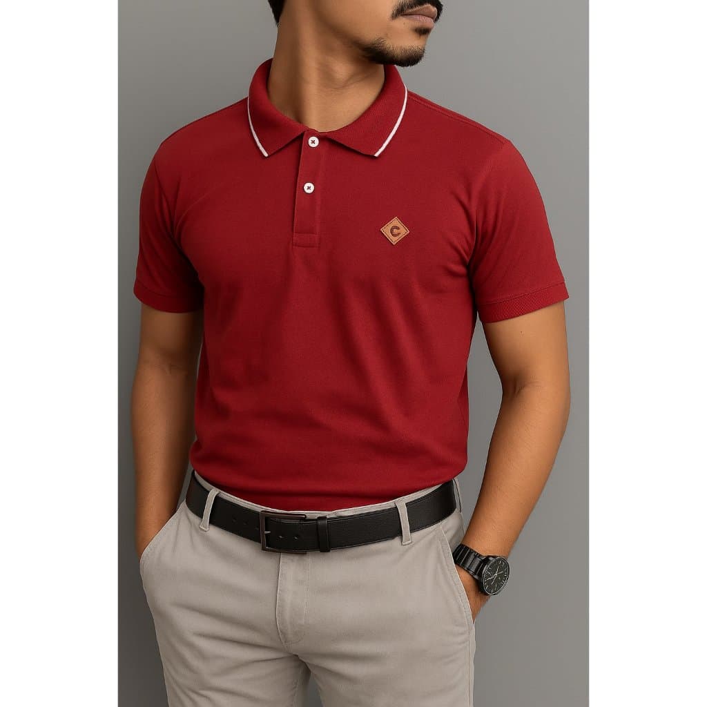 Camisa Blusa Gola Polo Masculina Algodão Social Luxo de Botão