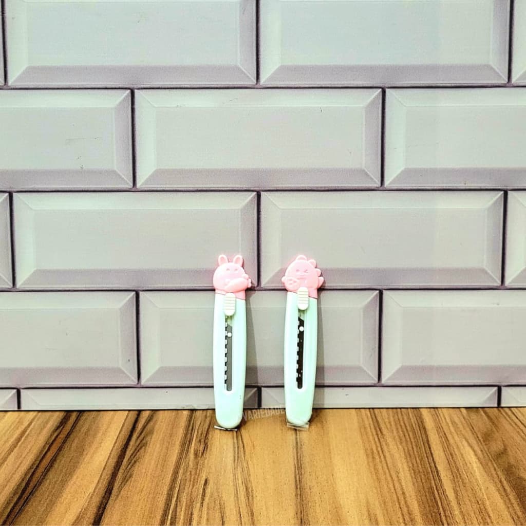 Mini Estilete Bichinhos 9cm Cortar Abrir Embalagem Caixa