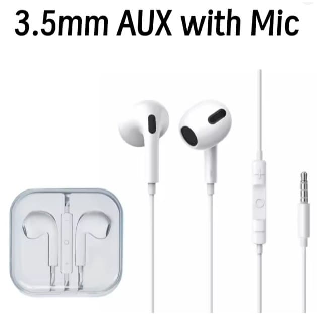 Fone de Ouvido iPhone P2 de Pino LACRADO para xiaomi 15 14 13 12 11 redmi telefone 3.5mm fone de ouvido intra-auricular
