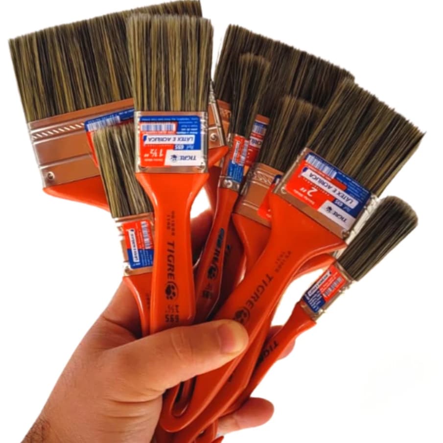 Tigre Pincel Trincha Para Pintura C/ Tinta Látex e Acrílica Ref.695 e 573 Pincel Para Pintar Paredes