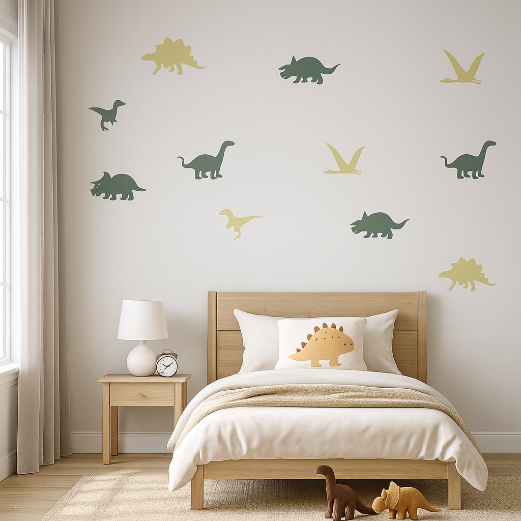 Adesivo de Parede Infantil Dinossauros | Decoração Quarto Menino e Menina