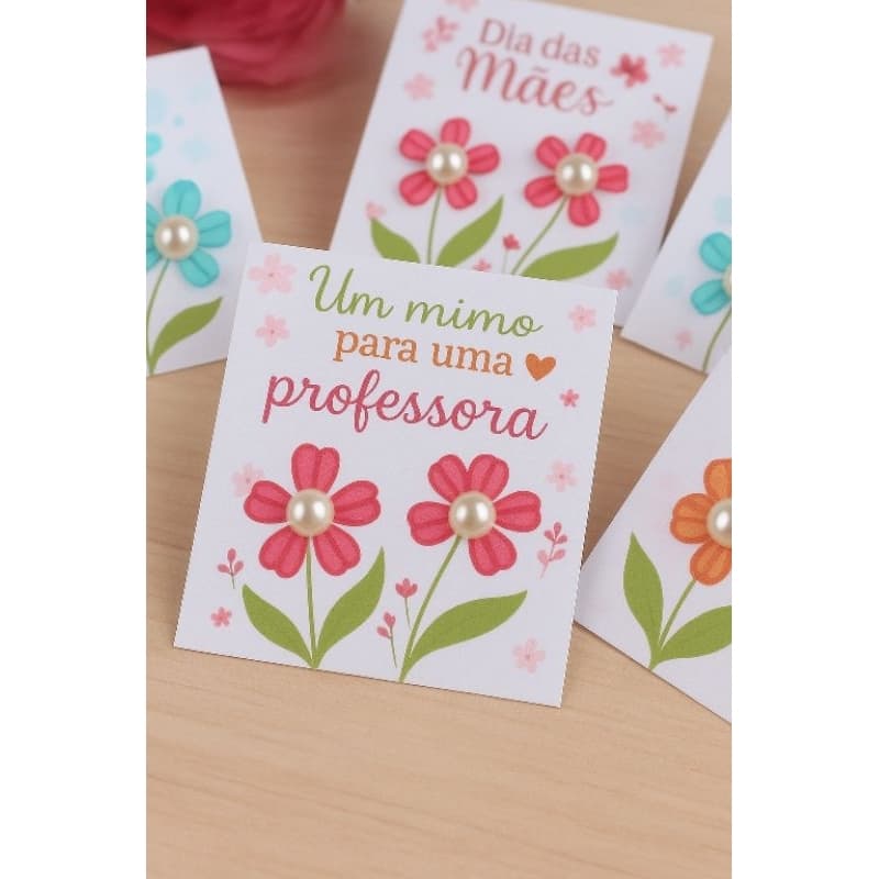 5 Lembrancinha professora brinco tag dia do professor