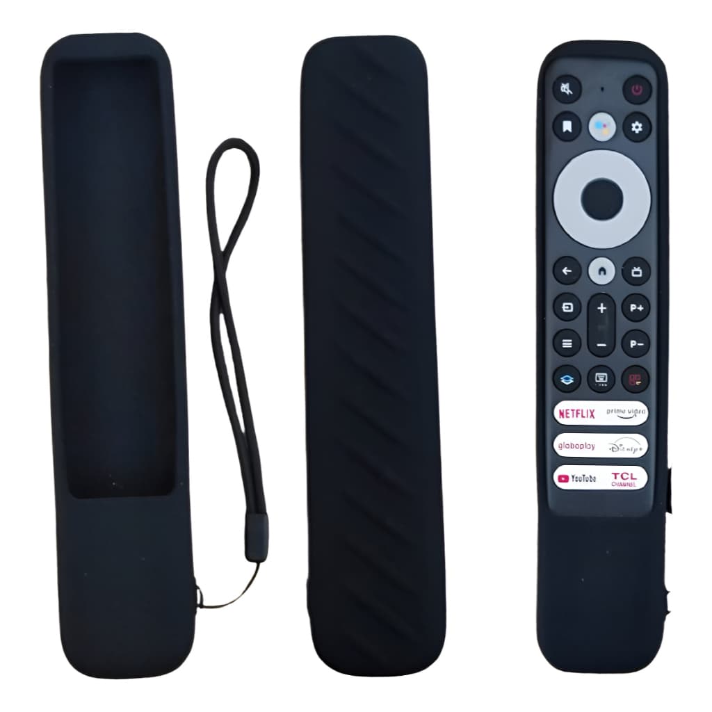 Capinha Silicone Para Controle Remoto Tv TCL Semp Smart Rc802v Teclas Youtube Netflix Prime Vídeo