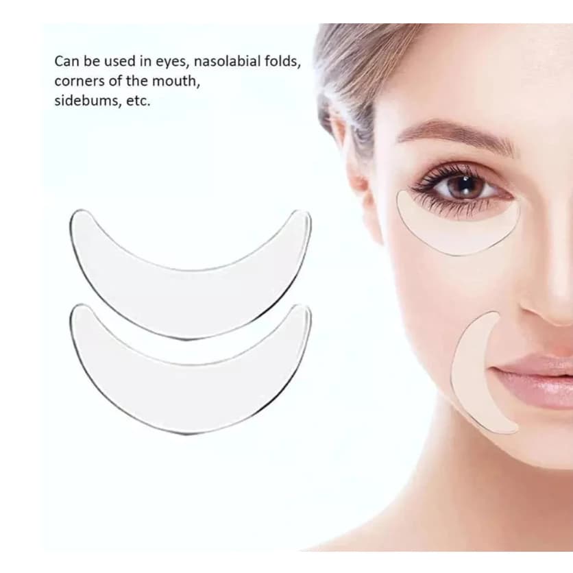 Adesivo Silicone Rugas Nos Olhos Ou Bigode Chinês 2 unidades