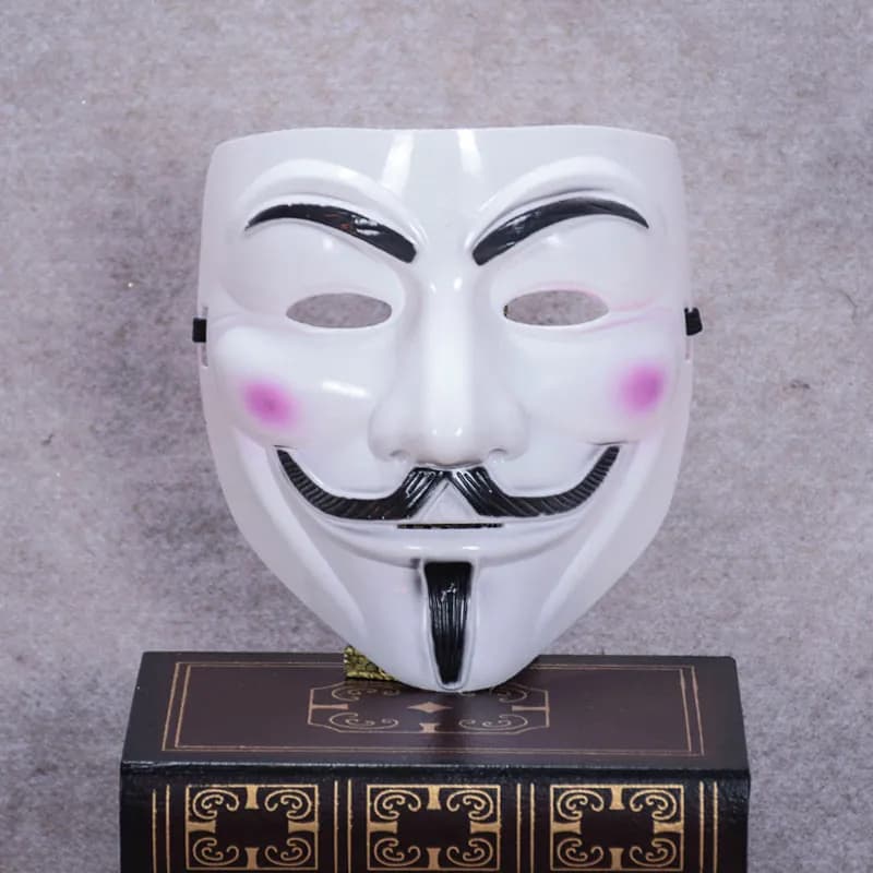 2 Máscara V de Vingança Anonymous Halloween Carnaval Festas
