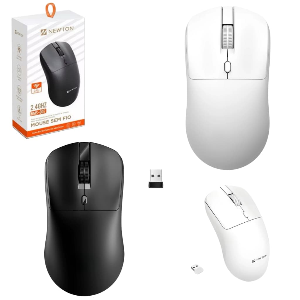 Mouse Sem Fio Gamer Portátil 2.4G 1600 DPI Wiresless Alta Precisão Ergonômico Escritório Notebook PC