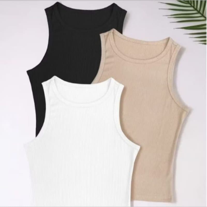 REGATA Feminina Slim Regata Básica Ribana Algodão Moda Feminina Blusinha tendencia canelada casual