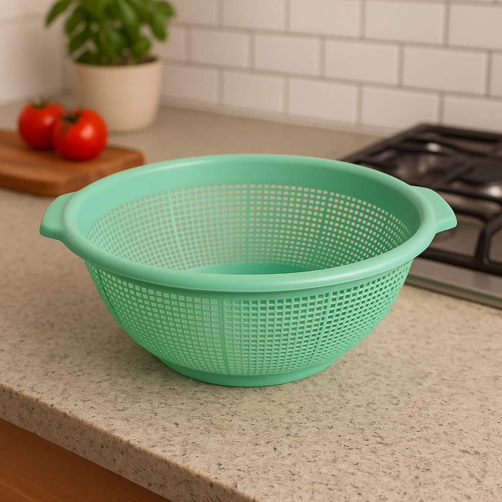 Escorredor de Plástico Redondo 26,5cm – Lava Tudo – Cozinha Prática
