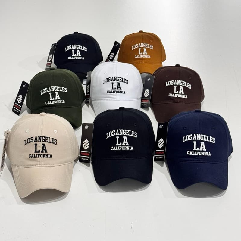 Boné premium LA Los Angeles unissex retrô masculino e feminino aba curva esportivo