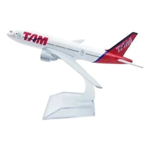 Avião Para Colecionar Boeing Airbus Miniatura Tam Metal 15cm