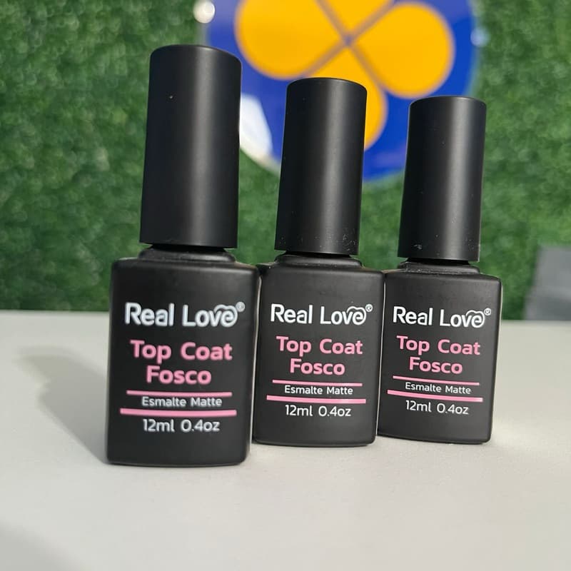 Top Coat Matte Efeito Fosco- 12Ml Top Cout Para Alongamento De Unha