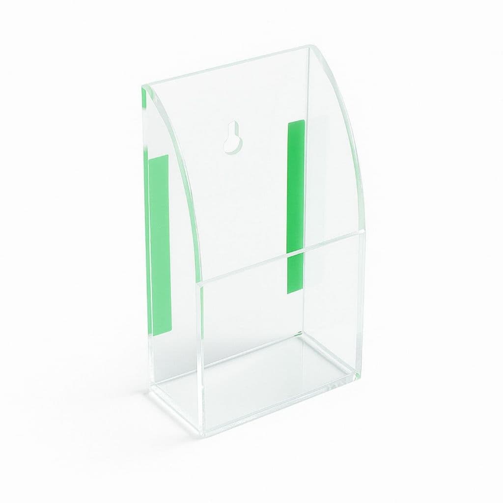 Suporte Acrílico Transparente Para 1 Controle TV, Ar Condicionado, Apagador e Canetas