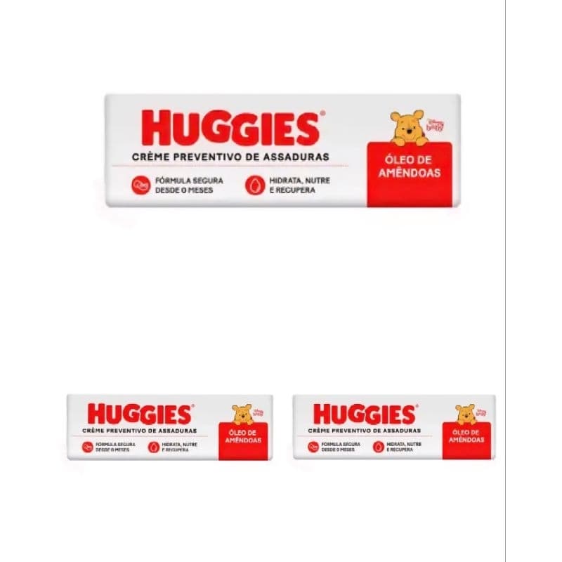 Huggies Creme Preventivo Assaduras 80g c/3 Unidades