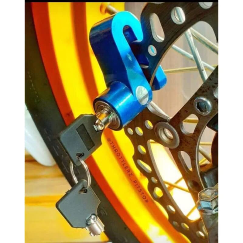 Cadeado Antifurto Disco De Freio Trava Moto Universal Preto