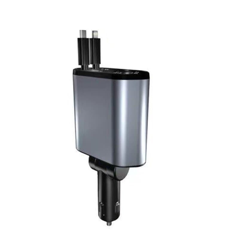 Carregador De Carro, Carregador Usb C 4 Em 1