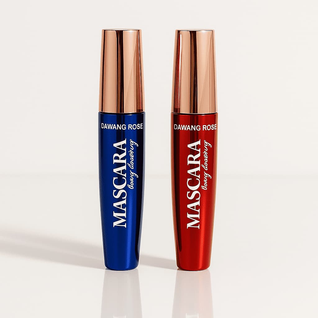 Máscara de Cílios DAWANG ROSE Longa Duração – Volume e Alongamento – Cores Azul ou Vermelha