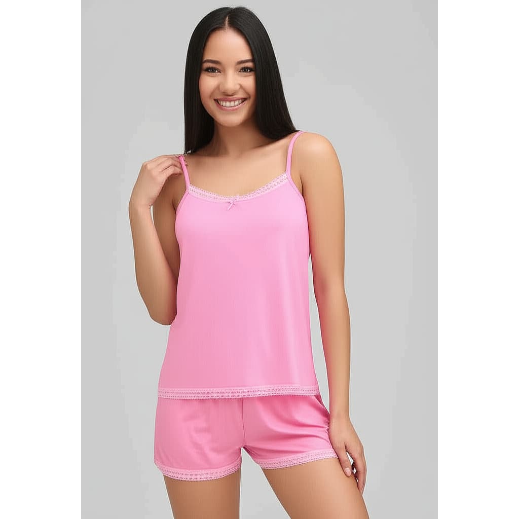 PIJAMA FEMININO: Short doll / baby doll LISO (REF148)