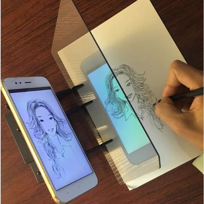 Conjunto de 1 peça de ferramentas criativas para desenho e esboço com tabuleiro de projeção