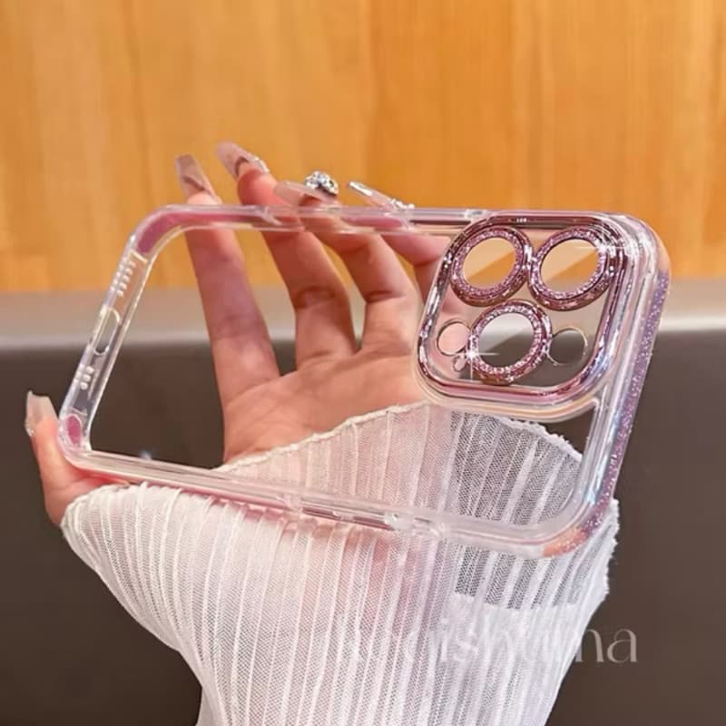 CAPA CASE TRANSPARENTE BRILHO IPHONE 11 COM MAGSAFE BRILHANTE