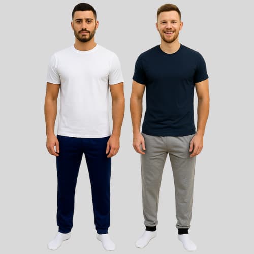 Kit 2 Calças de Algodão Pijama Confortável Masculino
