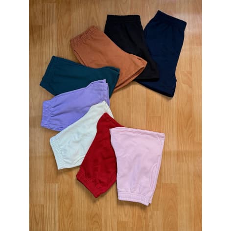 Short Moletom Feminino Algodão Premium Bermuda Moletom Flanelado com bolso não Desbota