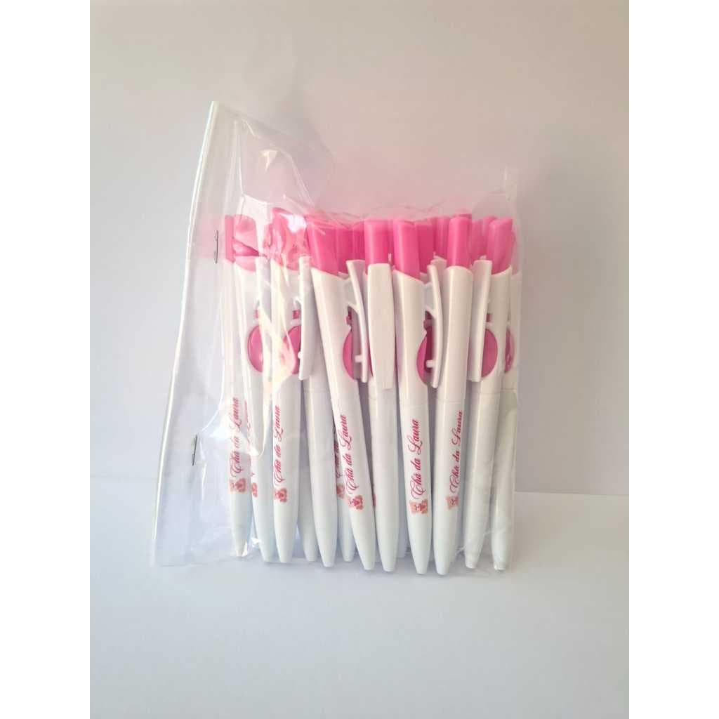30 Canetas Personalizadas a Pronta Entrega nome Chá da Laura - Não comprar se for outro nome