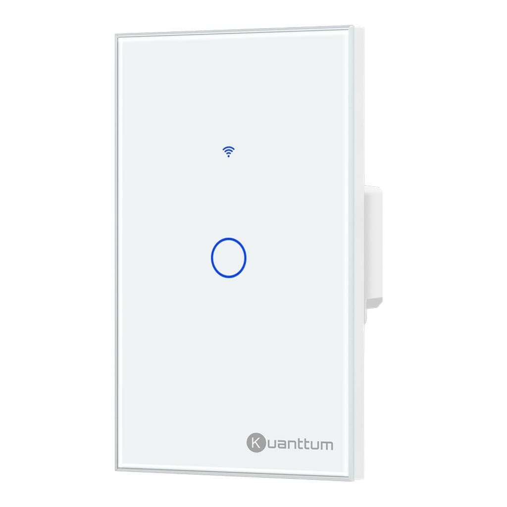 Interruptor Inteligente Wi-fi 4x2 Kuanttum Tecla Touch Automação Tuya e Smart Life Compatível Alexa