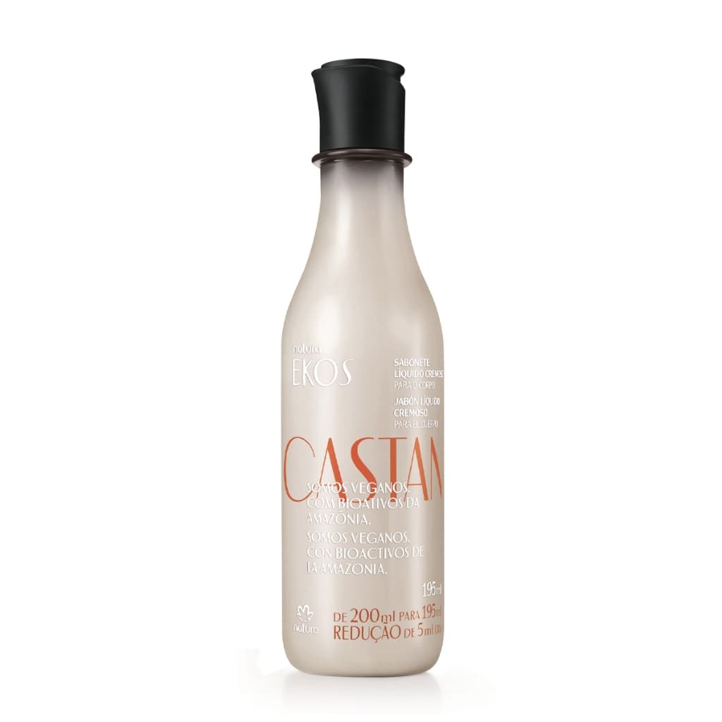 NATURA EKOS SABONETE LIQUIDO CREMOSO CASTANHA 195ML