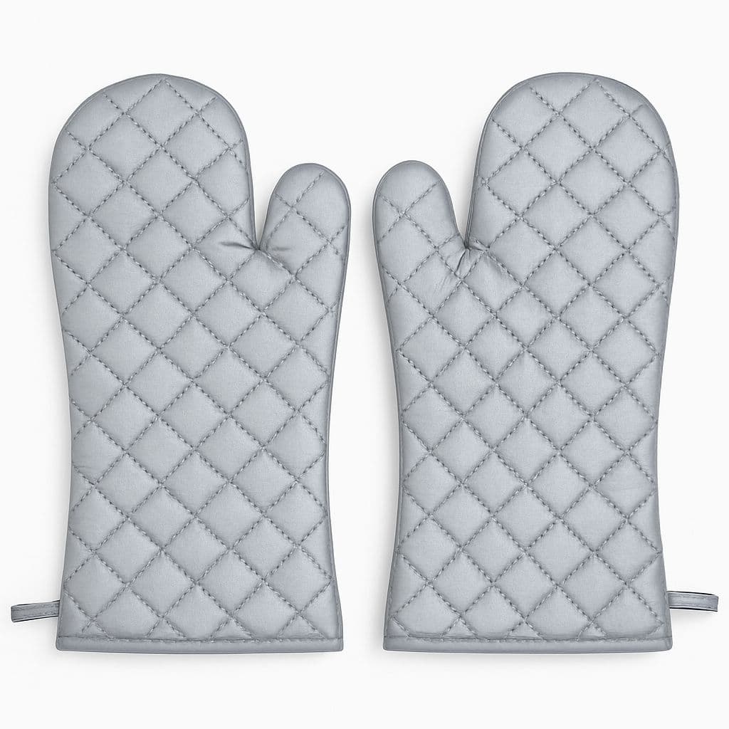 Luva Térmica Metalizada Par 300°C Premium 40x16cm Para Forno e Fogão Cozinha Quente ou Frio