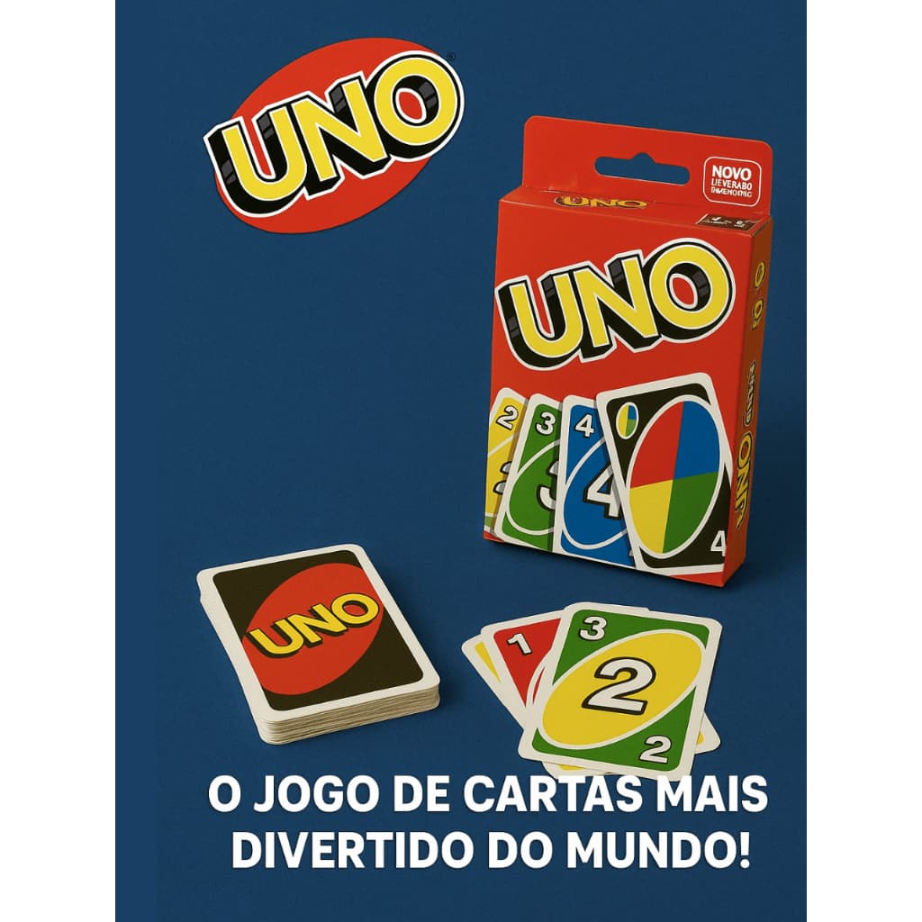 Jogo de Cartas UNO - 110 Cartas Coloridas, Diversão para Toda a Família