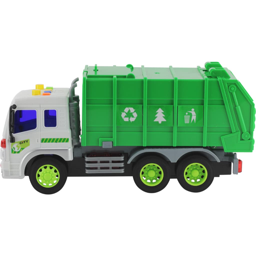 Caminhão Lixo Reciclagem Brinquedo Realístico Som Luz Coletor Sustentabilidade Pilha Carro Menino BBR Toys 3+
