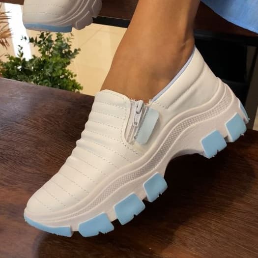 Ténis TRATORADO Feminino Confortável Slip On Casual Versátil Simples