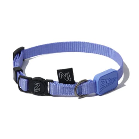 Coleira para Gatos Zooghy Violeta 18-30cmx1cm – Fecho de Segurança