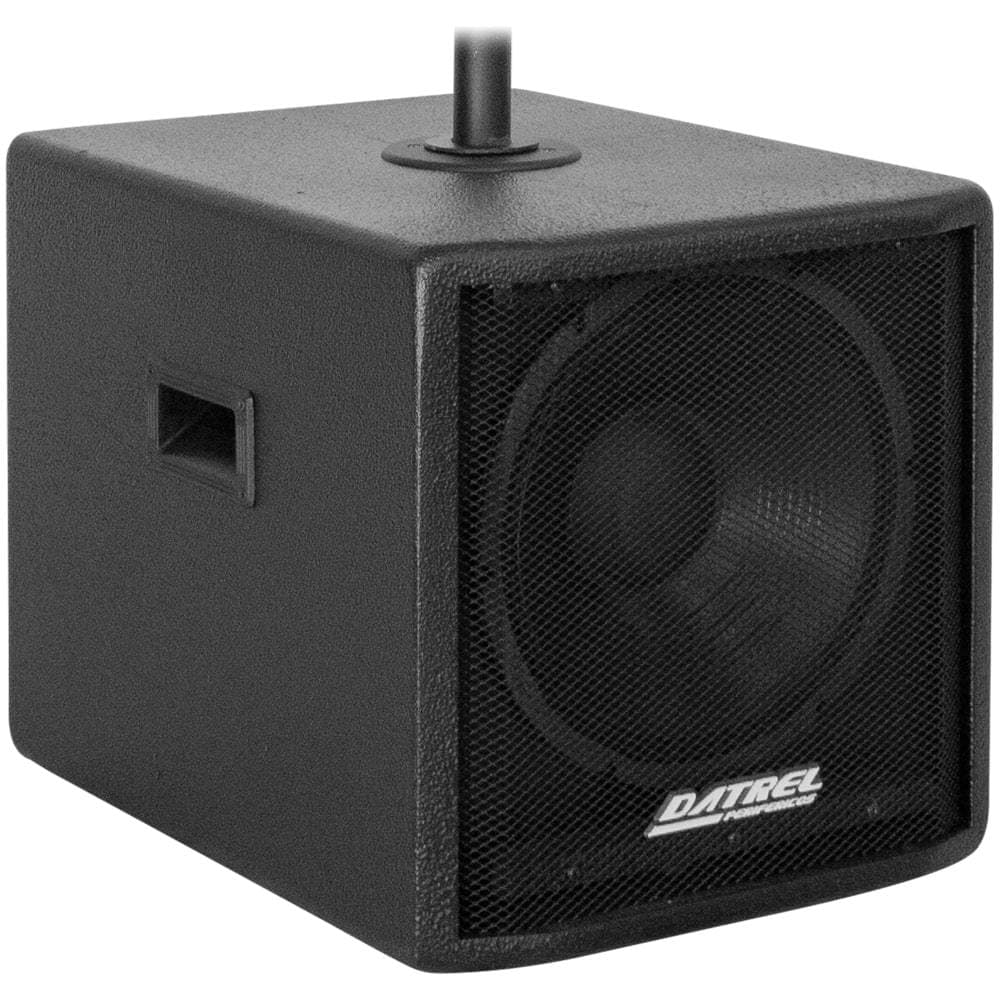 Subwoofer Ativo Datrel 12" 300W RMS Acustica Madeira Grave