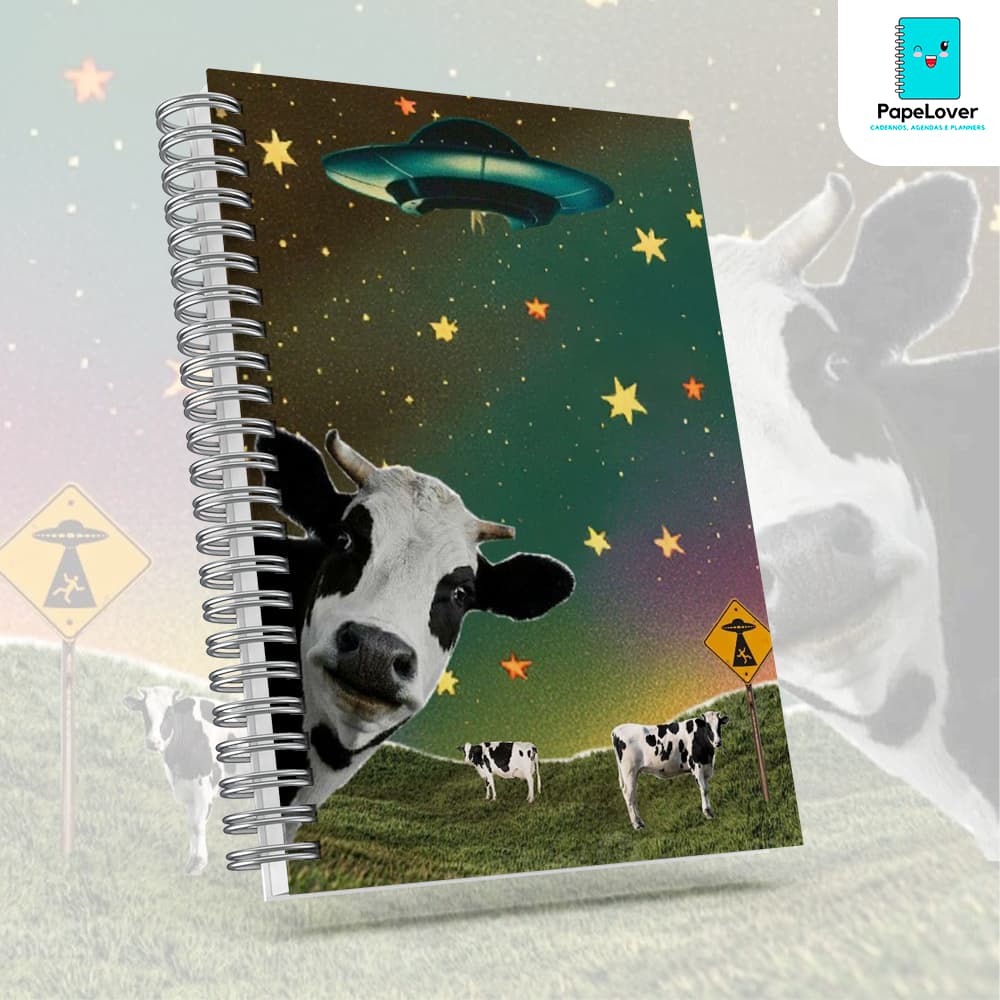 Caderno ET com brinde especial e opção de agenda - Capa dura, impressão HD.