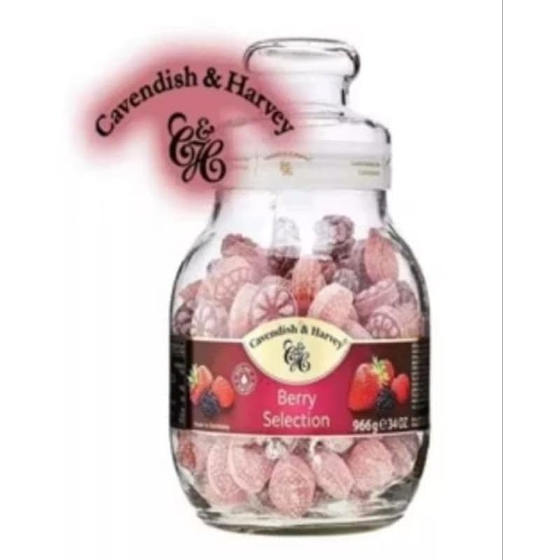 Balas Alemãs Baleiro Cavendish & Harvey 966gr Frutas Vermelhas / Legítima original
